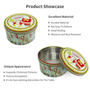 OEM ODM Custom Tinplate Packaging Recyclable Can Storage Container Round Shape Christmas Metal Boxes for Christmas
