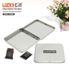 Dongguan Manufacturer Custom Tinplate Packaging Square Shape Food Safety Metal Case Chocolate Tin Box With Hinged