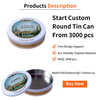 Factory Direct Round Metal Tinplate Storage Container Big Empty Tin Cans for Packaging