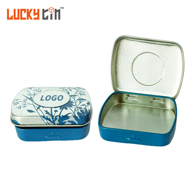 Popular Printing Altoid Tinplate Case Storage Container Rectangle Metal Can Small Empty Custom Tin Box With Hinge Lid