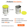 Factory Price Custom Food Grade Tinplate Storage Container Cylinder Metal Can Packaging Premium Matcha Tin With Pull Ring