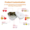 Custom Valentines Day Tinplate Packaging Personalized Metal Can Heart Shape Gift Holiday Rose Candy Tin Box For Candy