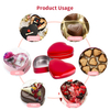 Custom Luxury Tinplate Crafts Jar Storage Container Love Shape Can Gift Tin Packaging Metal Box Heart For Valentine's Day