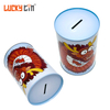 Wholesale Custom Tinplate Collectibles Coin Storage Container Piggy Bank Metal Can Gift Round Money Tin Box For Child