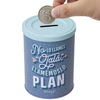 Lucktin Factory Custom Metal Can Coin Storage Container Openable Tinplate Piggy Bank Box Cylindrical Shape UK Money Saving Tin