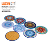 Custom Round Shape Metal Mug Coaster Box Beer Promotions Pubs Restaurants Gift Tourist Souvenirs Pretty Coaster Tin Can