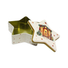 Customized Design Tinplate Can Storage Container Star Shape Metal Box Presents Cracker Christmas Canister