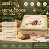 LUCKY TIN Custom Square Tinplate Cookie Tin Box Removable Lid For Biscuit Candy Chocolate Gift Packaging Wholesale OEM