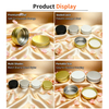 Factory Custom Lip Balm Jar Case Packaging Cosmetic Storage Container Tin Box Metal Curling Aluminum Cans for Cosmetic