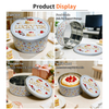 High Quality Custom Tinplate Food Grade Round Shape Dessert Metal Tin Cake Box for Food Candy Chocolate Sugar With Lid