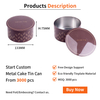 Custom Printing Tinplate Packaging Round Shape Metal Box Storage Container 6 Inch Empyty Can Mini Cake Tin for Cake