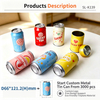 Luckytin Factory Custom Tinplate Food Grade Candy Packaging Metal Round Box Container Child Resistant Tin Can For Food