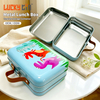 Dongguan Manufacturer Wholesale Custom Tinplate Pcakging Rectangle Metal Can Cheap Tin Lunch Box For Child