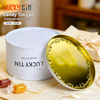 Factory Custom Empty Tinplate Tin Can Luxury Big Size Food Grade Round Metal Box for Baking Cake Cookie Storage