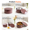Custom Printing Tinplate Packaging Round Shape Metal Box Storage Container 6 Inch Empyty Can Mini Cake Tin for Cake