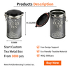 OEM ODM Custom Airtight Tinplate Storage Container Food Grade Cylinder Box Custom Metal Tea Tins for Tea Packaging