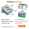 Dongguan Manufacturer Wholesale Custom Tinplate Pcakging Rectangle Metal Can Cheap Tin Lunch Box For Child