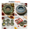 Factory Custom Tinplate Storage Container Round Shape Food Grade Metal Packaging Saffron Tea Tin Luxury With Window