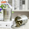 Customized Design Premium Tinplate Storage Container Food Grade Metal Packaging Cylinder Empty Can Jasmine Tea Tin