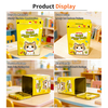 Luckytin Factory Custom Cute Kids Saving Coin Tinplate Container Money Safe Plain Tin Box Wholesale Metal Piggy Bank for Kids