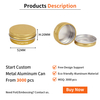 Factory Custom Lip Balm Jar Case Packaging Cosmetic Storage Container Tin Box Metal Curling Aluminum Cans for Cosmetic
