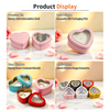 Factory Custom Heart Shaped Metal Can Gift Pack Heart Boxes Storage Containers Heart Shape Cosmetic Containers