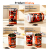 Fashion Design Tinplate Storage Container Food Metal Box Cylinder Airtight Tin Can Packaging for Tea Custom