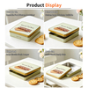 Manufacturers Custom Tinplate Packaging Vintage Square Shape Cookie Metal Can Empty Easy Open Tin Biscuit Box for Biscuit