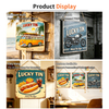 Factory Wholesale Luckytin Brand Custom Tinplate Crafts Luxury Retro Tin Signs for Bar Garage Wall Decor