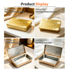 Lucky Tin Hinged Lid Rectangular Metal Tin Box Custom Embossed Small For Gift Food Cosmetic Packaging OEM Private Label