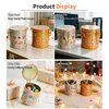 Eco Friendly Custom Sealed Tinplate Storage Container Round Metal Box Food Grade Novelty Shape Candy Tin Can With Buckles Lid