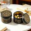 Factory Custom Tinplate Portable Outdoor Use Pill Storage Container Round Metal Box Food Grade Candy Tin Can for Food