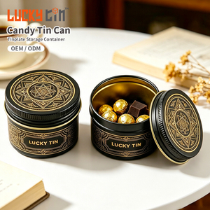 Factory Custom Tinplate Portable Outdoor Use Pill Storage Container Round Metal Box Food Grade Candy Tin Can for Food