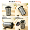 OEM ODM Custom Airtight Tinplate Storage Container Food Grade Cylinder Box Custom Metal Tea Tins for Tea Packaging