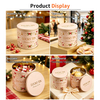 Factory Wholesale Custom Tinplate Container Large Cylindrical Christmas Tins Food Grade Storage Metal Cans for Food