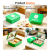 Factory Custom Rectangle Shape Custom Eco-Friendly Recyclable Tinplate Cookie Biscuit Tin Gift Box Packaging With Hinge Lid