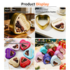 Factory Custom Tinplate Packaging Plastic And Metal Box Storage Container Heart Shape Food Grade Chocolate Tin Can For Chocolate