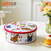 Factory Custom Tinplate Storage Container Round Shape Metal Box Packaging Food Grade Medium Size Dream Tin Cake With Lid