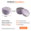 Popular Custom Printing Tinplate Storage Container Metal Soy Wax Box 8 Oz Vintage Brown Can Tin Scented Candles for Candle