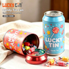 Luckytin Factory Custom Tinplate Food Grade Candy Packaging Metal Round Box Container Child Resistant Tin Can For Food