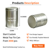 Customized Design Premium Tinplate Storage Container Food Grade Metal Packaging Cylinder Empty Can Jasmine Tea Tin