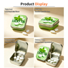 Factory Custom Candy Tinplate Storage Container Square Small Metal Case Airtight Mint Tin Hinge Lid for Mint