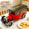Custom Luxury Personalised Tinplate Packaging Vintage Style Butter Biscuit Metal Cans Empty Car Shaped Cookie Tin Box With Lid