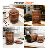 LUCKY TIN Custom Cylinder Tinplate Coffee Tin Can Metal Lid for Tea Bean Biscuit Cookies Candy Chocolate Wholesale OEM