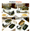 Custom Luxury Personalised Tinplate Packaging Vintage Style Butter Biscuit Metal Cans Empty Car Shaped Cookie Tin Box With Lid