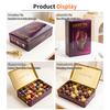 Factory Custom High Quality White Tinplate Packaging Irregular Shape Steel/Metal Box Empty Container Packaging Chocolate Tin Can