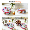 Factory Custom Tinplate Storage Container Round Shape Metal Box Packaging Food Grade Medium Size Dream Tin Cake With Lid